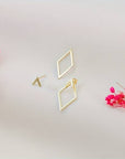 Camilla™ | Boucles d'Oreilles Géométriques : Lignes Nettes et Style Moderne