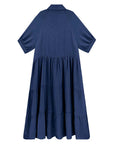 Shara™ | Robe Midi en Coton avec Détails Pratiques