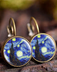ARTISSA™ Boucles d’Oreilles avec Peinture à l’Huile