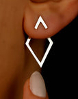 Camilla™ | Boucles d'Oreilles Géométriques : Lignes Nettes et Style Moderne