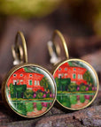 ARTISSA™ Boucles d’Oreilles avec Peinture à l’Huile