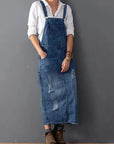 Demi™ | Denim Tuinbroekjurk