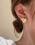 Boucles d'oreilles Bebe en Forme de Cœur