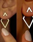 Camilla™ | Boucles d'Oreilles Géométriques : Lignes Nettes et Style Moderne