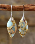 Tamsin™ | Boucles d'Oreilles en Pierre Naturelle Dorée
