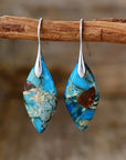 Tamsin™ | Boucles d'Oreilles en Pierre Naturelle Dorée