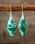 Tamsin™ | Boucles d'Oreilles en Pierre Naturelle Dorée