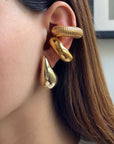 Boucles d'oreilles Hailey – Élégance intemporelle avec finition en or 14 carats