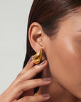Boucles d'oreilles Hailey – Élégance intemporelle avec finition en or 14 carats