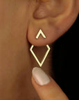 Camilla™ | Boucles d'Oreilles Géométriques : Lignes Nettes et Style Moderne