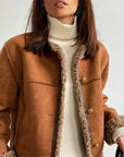 Rosalie™ | Veste en Suède avec Doublure en Mouton