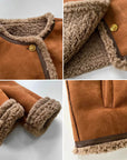 Rosalie™ | Veste en Suède avec Doublure en Mouton