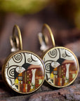 ARTISSA™ Boucles d’Oreilles avec Peinture à l’Huile