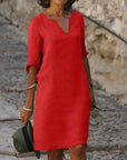 Selena™ | Robe avec Décolleté en V et Couverture du Ventre
