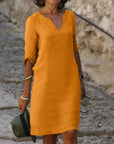 Selena™ | Robe avec Décolleté en V et Couverture du Ventre