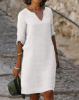Selena™ | Robe avec Décolleté en V et Couverture du Ventre