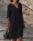 Selena™ | Robe avec Décolleté en V et Couverture du Ventre