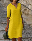 Selena™ | Robe avec Décolleté en V et Couverture du Ventre