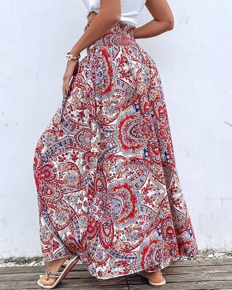 Layali™ | Pantalon Taille Haute Aérien aux Motifs Uniques
