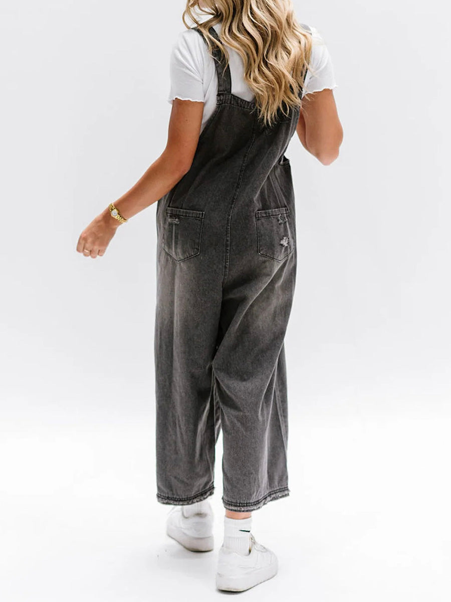 Rosemary™ | Denim Overalls in Losse Pasvorm