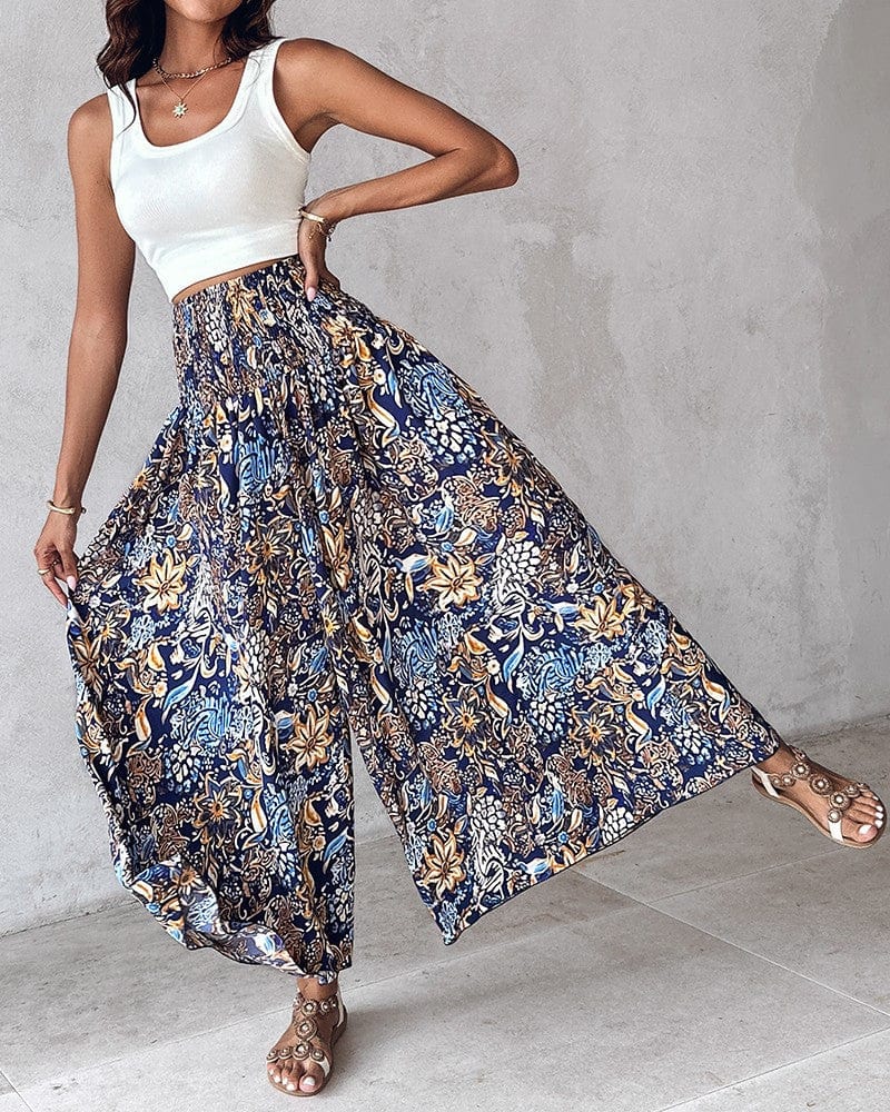 Layali™ | Pantalon Taille Haute Aérien aux Motifs Uniques