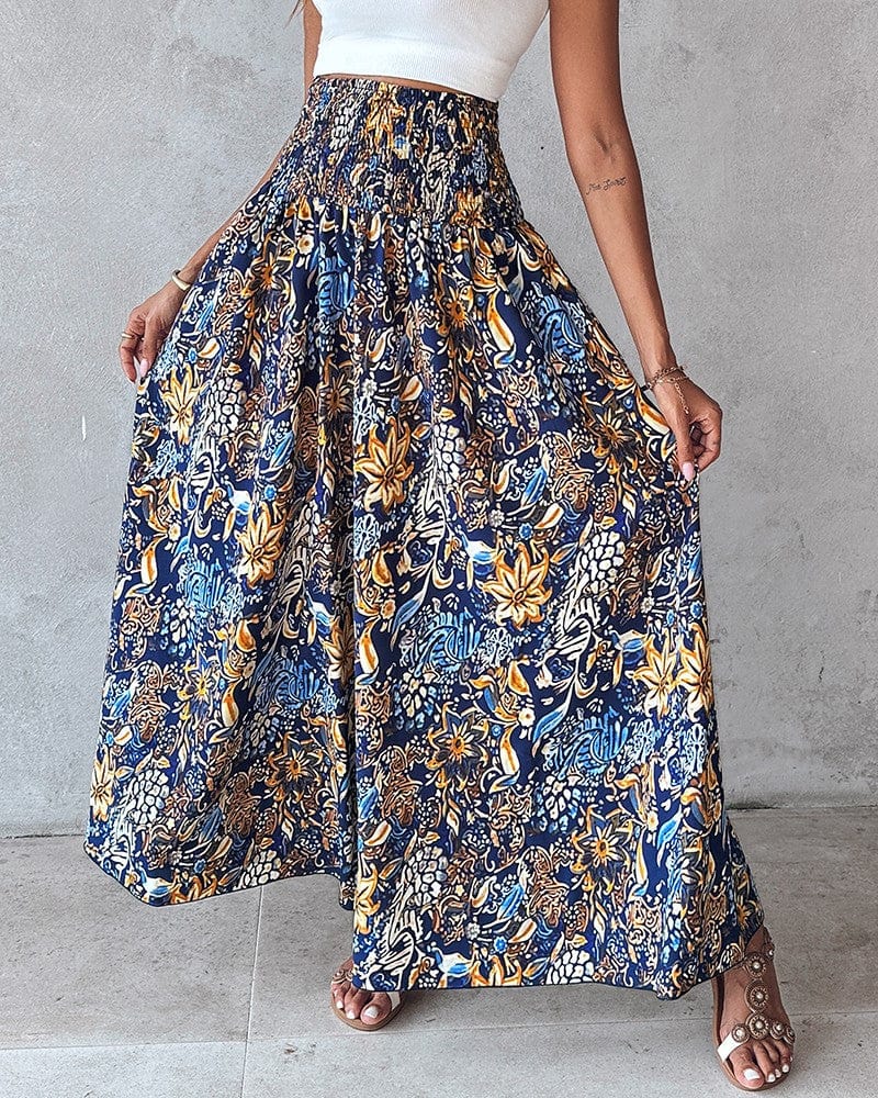 Layali™ | Pantalon Taille Haute Aérien aux Motifs Uniques