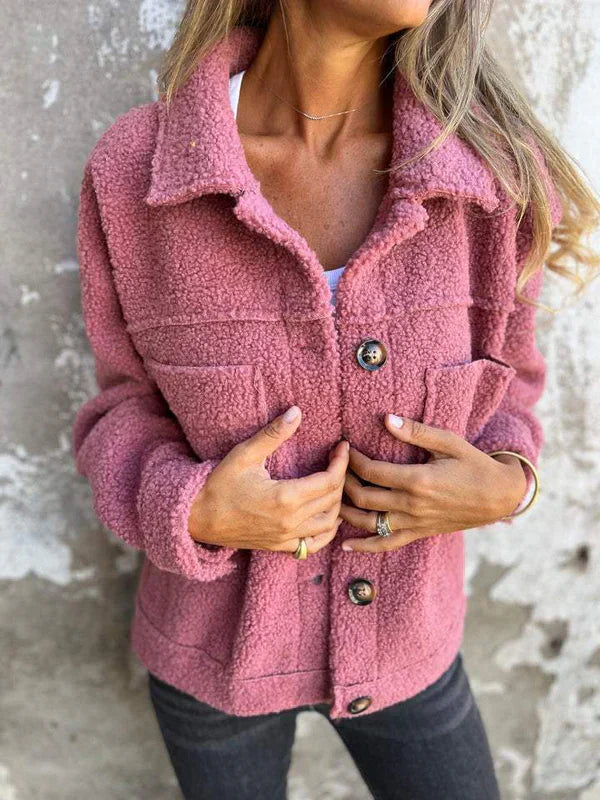 Dion™ | Manteau en Laine Court avec Revers