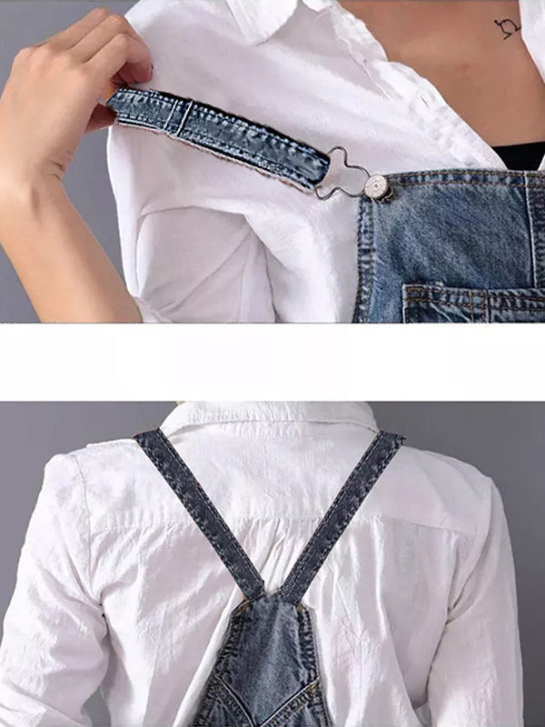 Demi™ | Denim Tuinbroekjurk