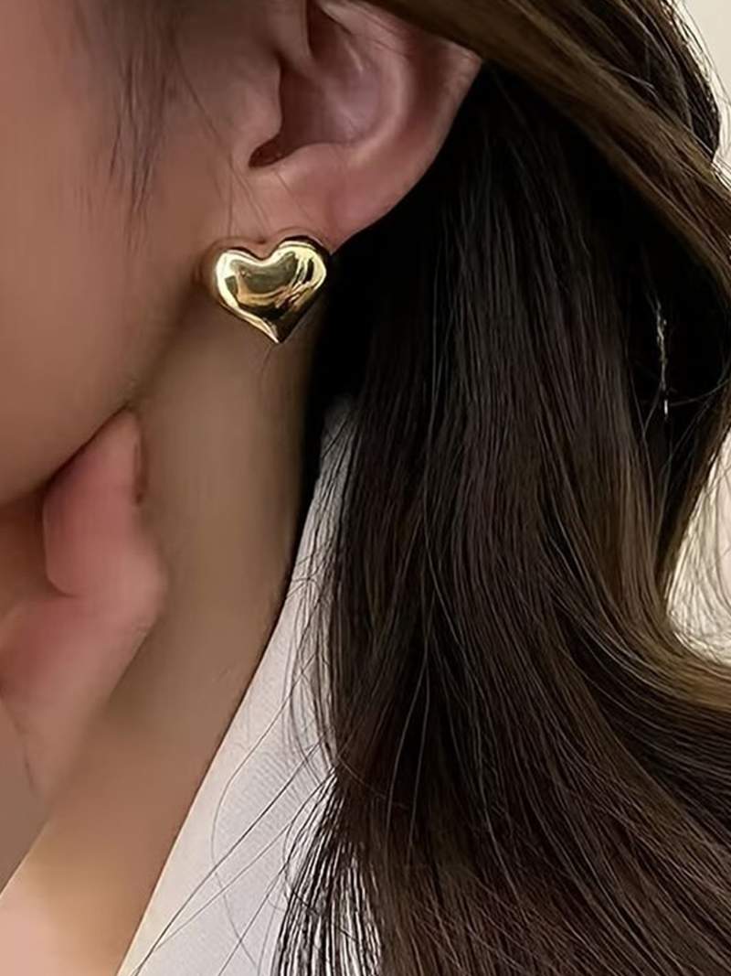 Boucles d&#39;oreilles Bebe en Forme de Cœur