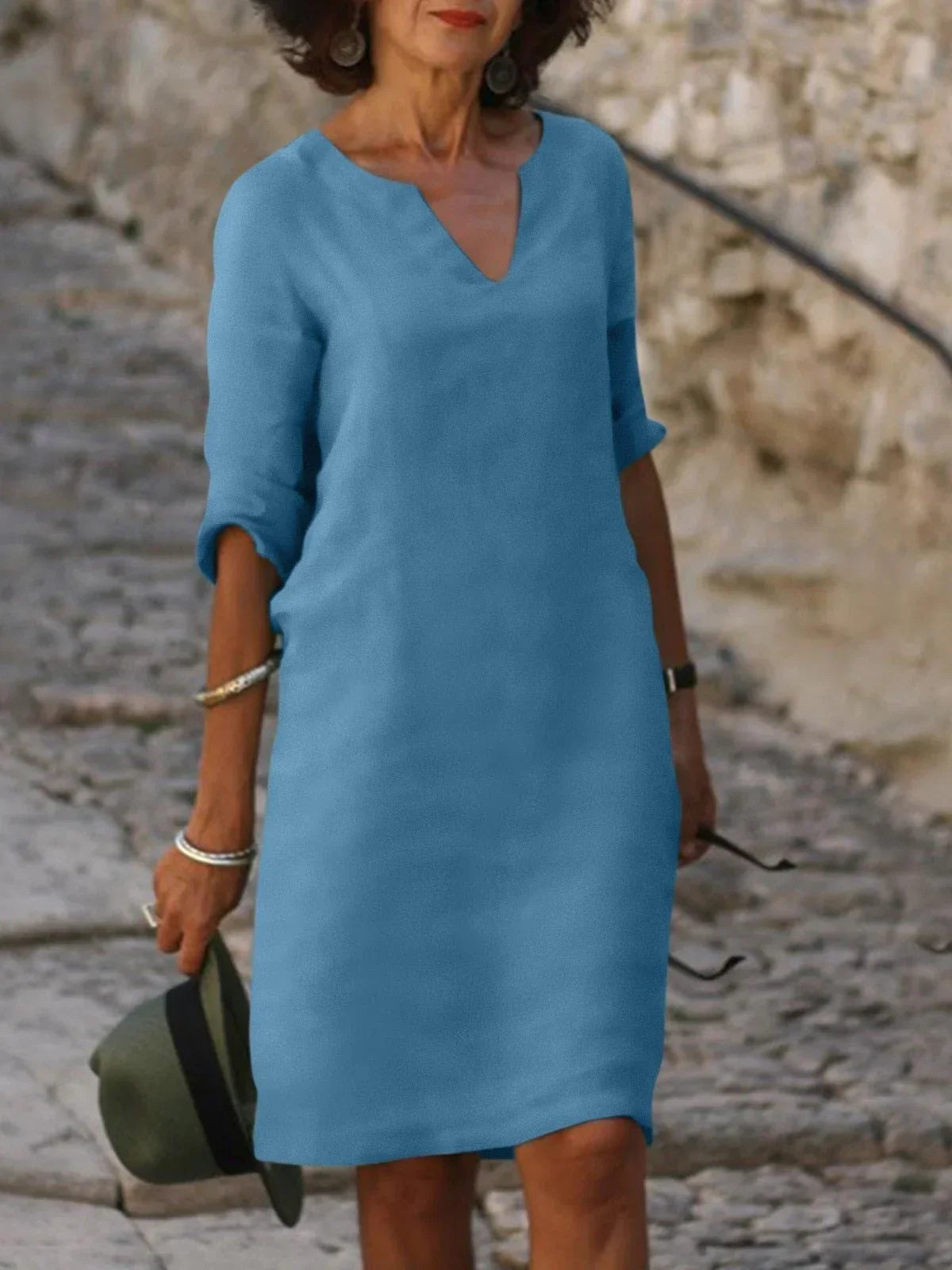 Selena™ | Robe avec Décolleté en V et Couverture du Ventre