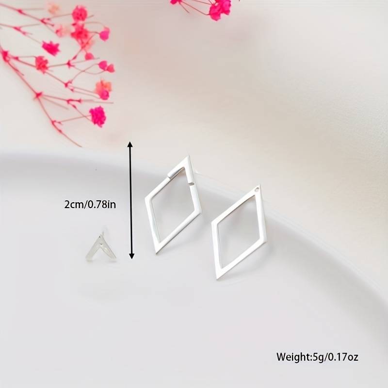 Camilla™ | Boucles d&#39;Oreilles Géométriques : Lignes Nettes et Style Moderne