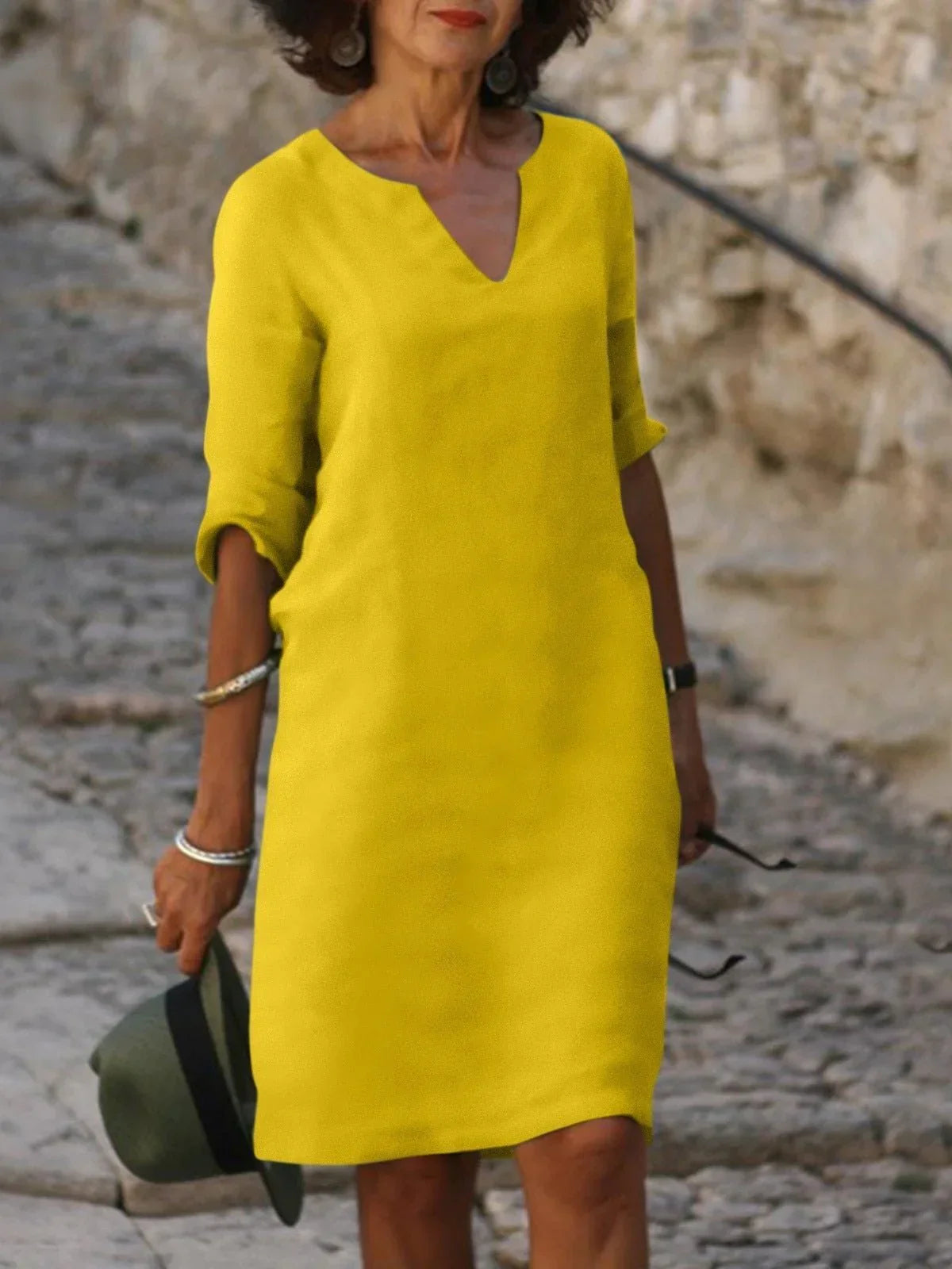 Selena™ | Robe avec Décolleté en V et Couverture du Ventre